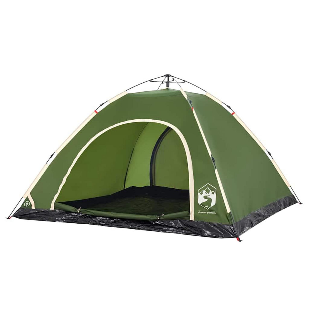 VIDAXL Tente de camping 5 personnes vert liberation rapide