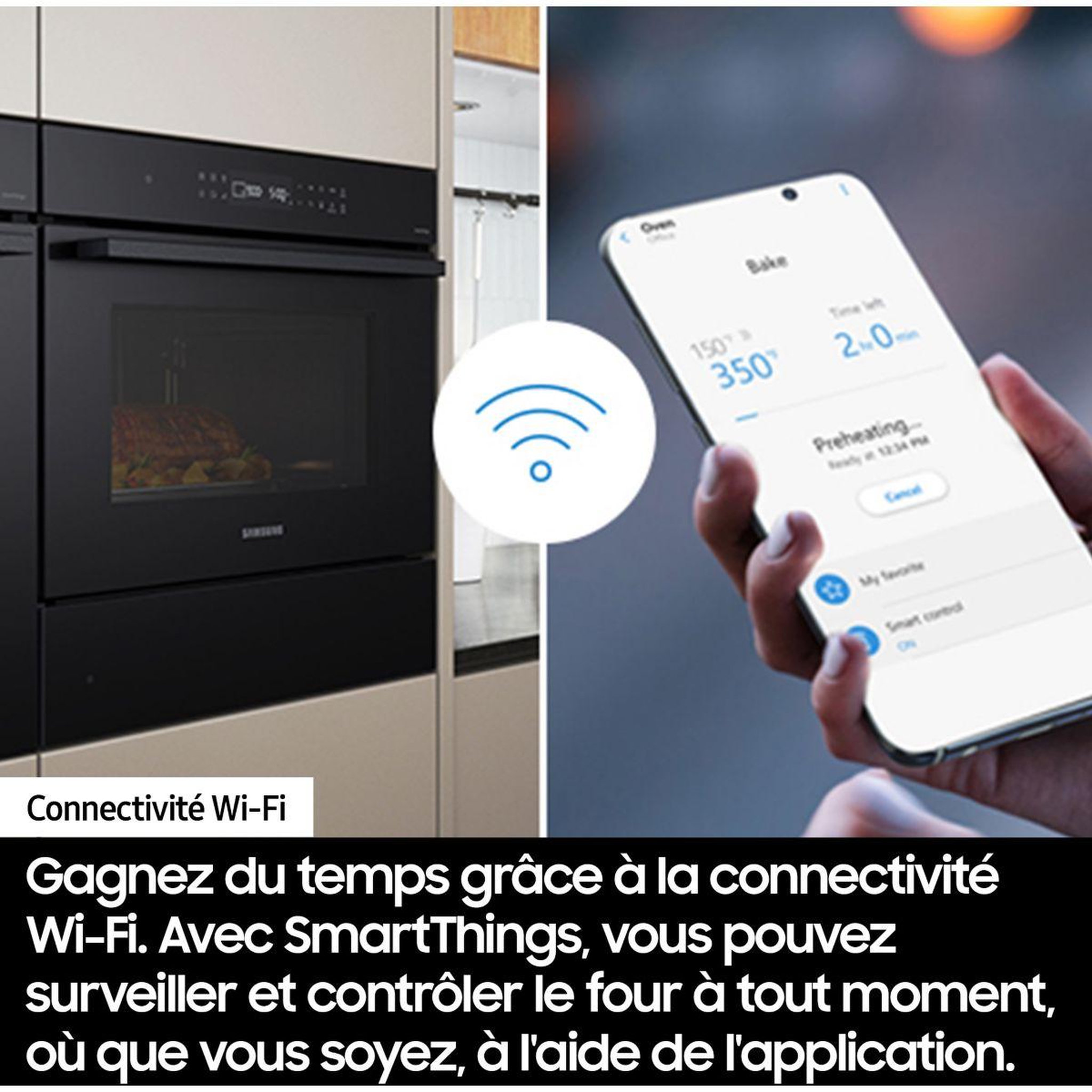 Voir la diapositive 3 : Samsung Micro ondes encastrable NQ5B4513GBK