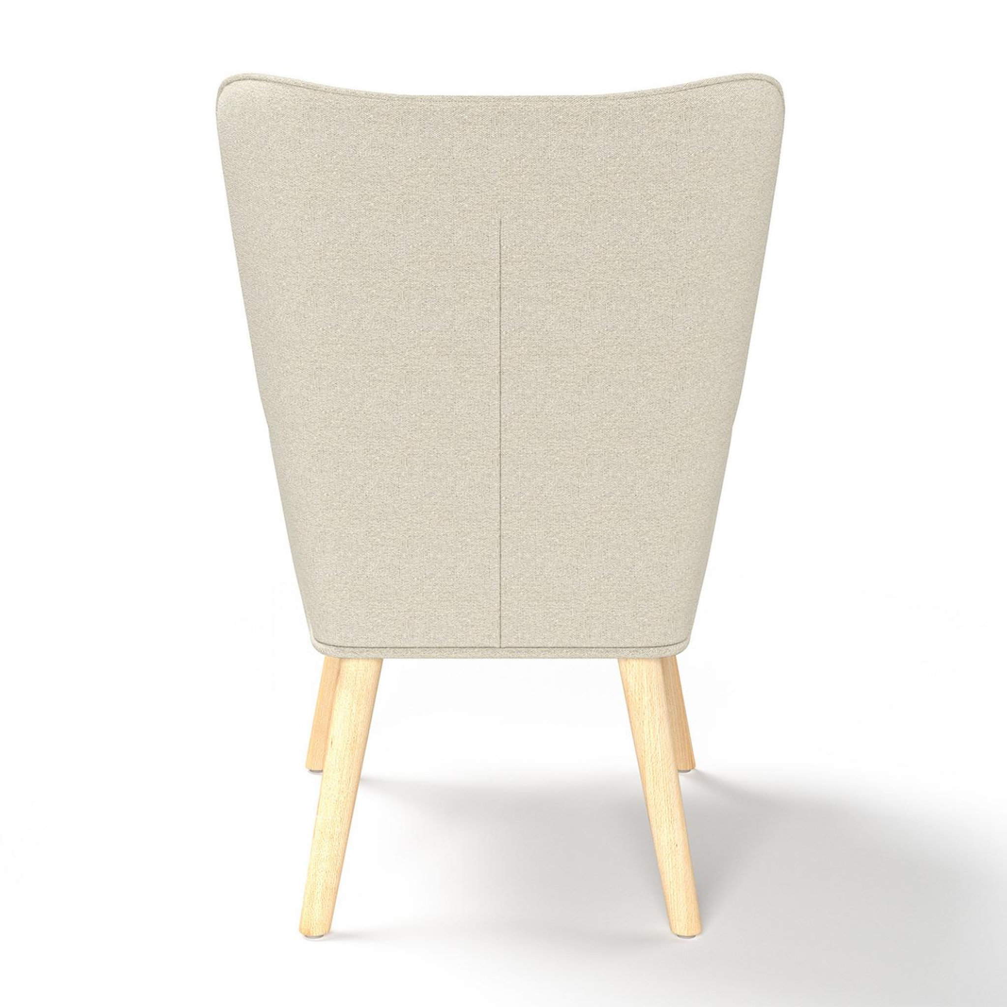 Voir la diapositive 4 : ID MARKET Fauteuil scandinave ivar en tissu beige