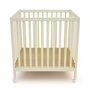 Voir la diapositive 4 : JURABABY Parc bébé rectangulaire en bois FARA - Blanc Perle