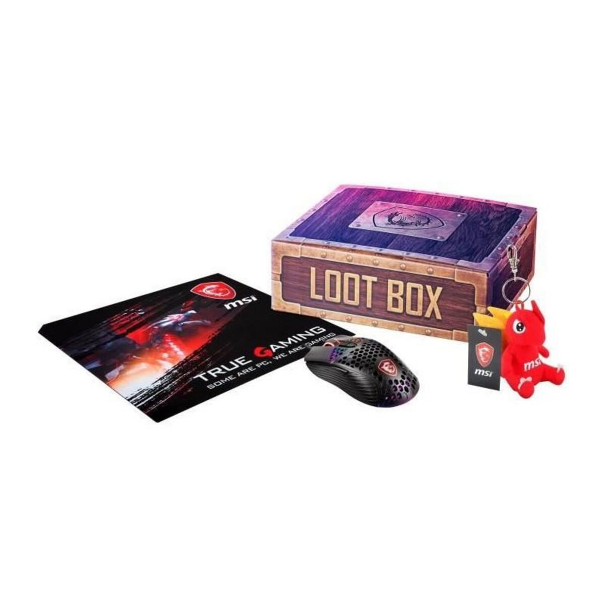 MSI Loot Box 1 ( Souris gaming + Tapis souris + porte clés Lucky Dragon)