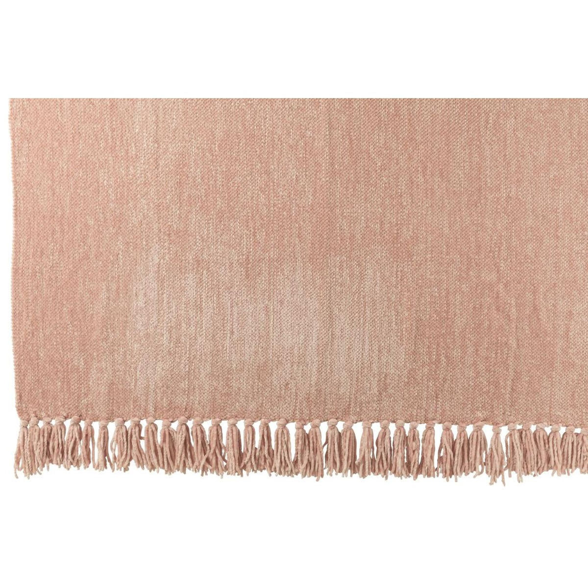 Paris Prix Plaid à Franges  Chenille  130x170cm Rose Clair