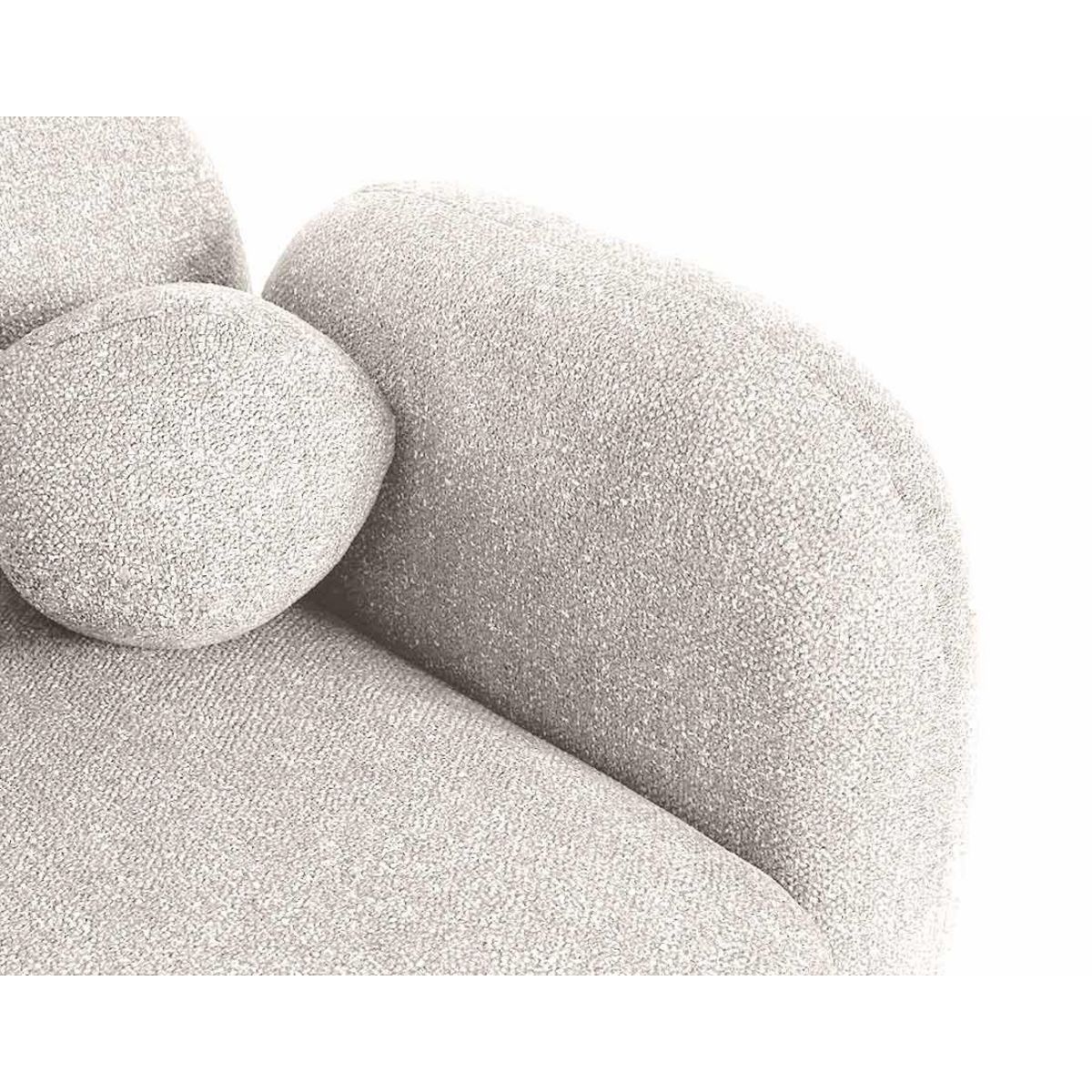 LISA DESIGN Velris - canapé d'angle gauche 3 places en tissu moucheté