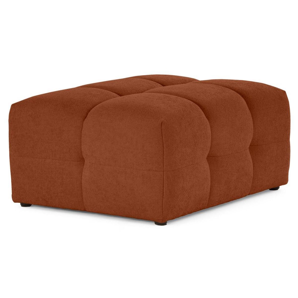 LISA DESIGN Suzano - pouf en tissu texturé