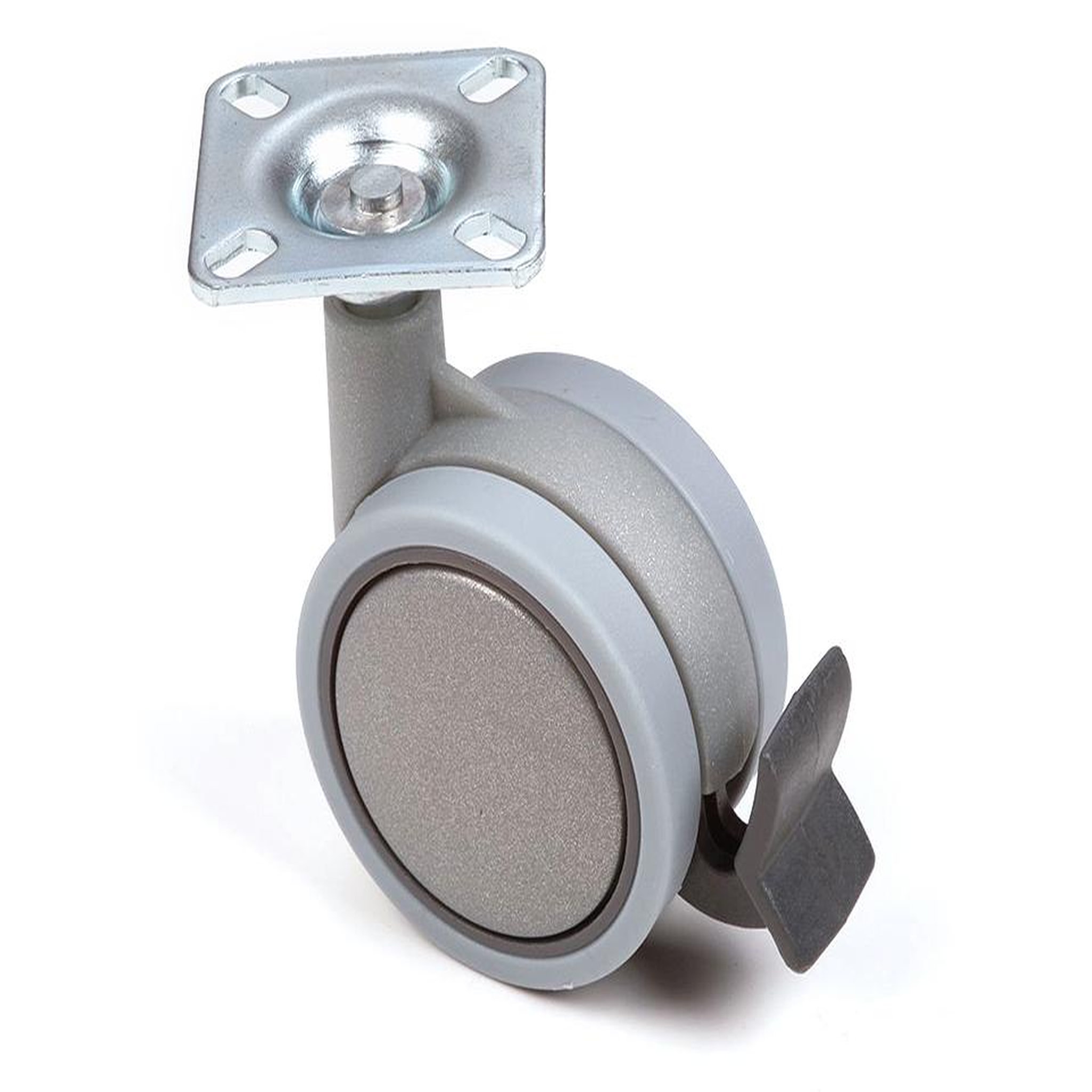 CENTRALE BRICO Roulette de meuble 60mm avec bandage souple et frein
