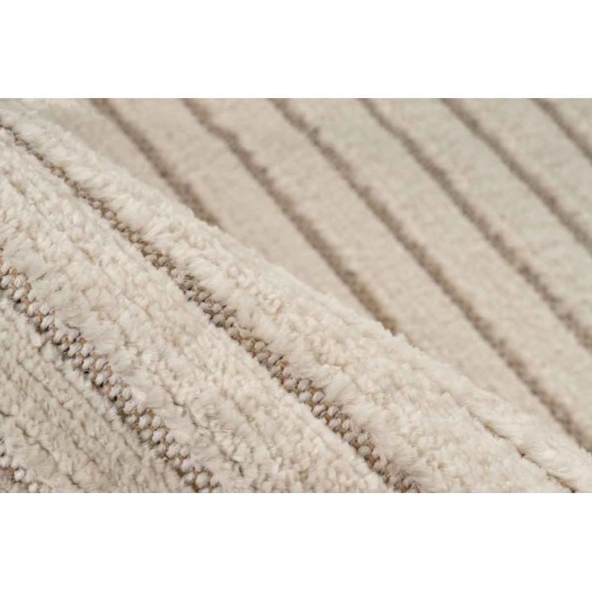 Paris Prix Tapis Tissé à Poils Courts Vintage  Madita  Blanc