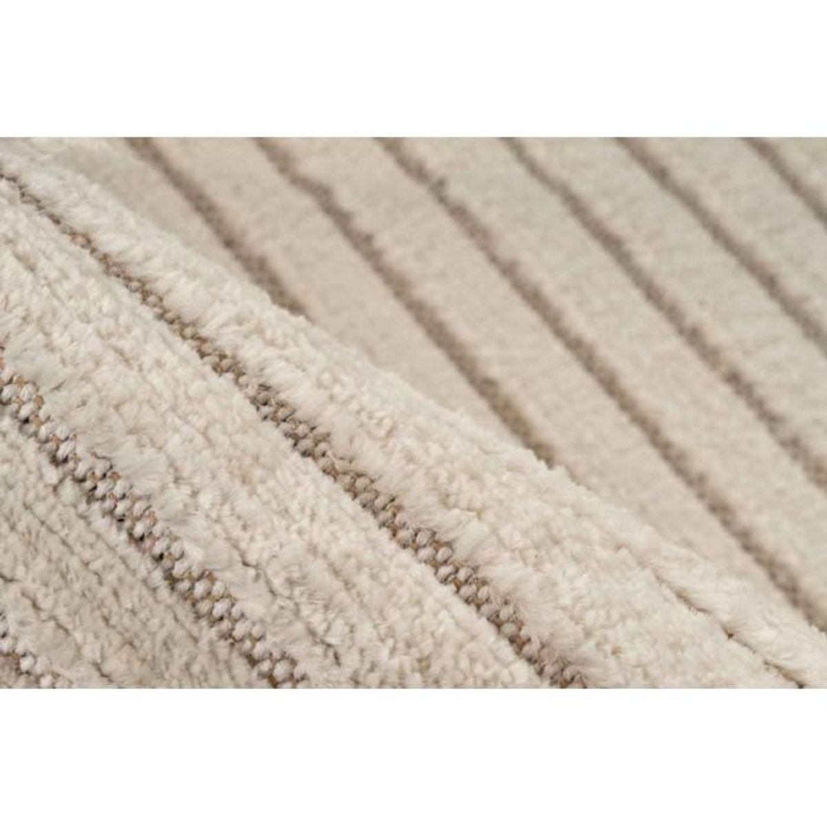 Paris Prix Tapis Tissé à Poils Courts Vintage  Madita  Blanc