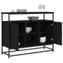 Voir la diapositive 4 : VIDAXL Buffet noir 100x35x80 cm bois d'ingenierie