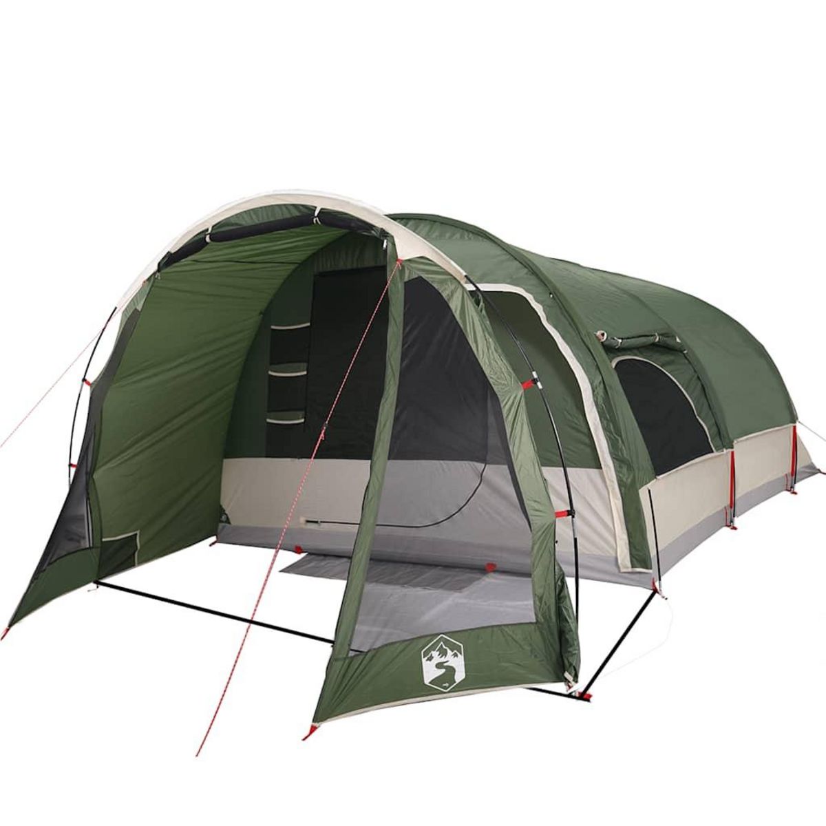 VIDAXL Tente familiale tunnel 8 personnes vert impermeable
