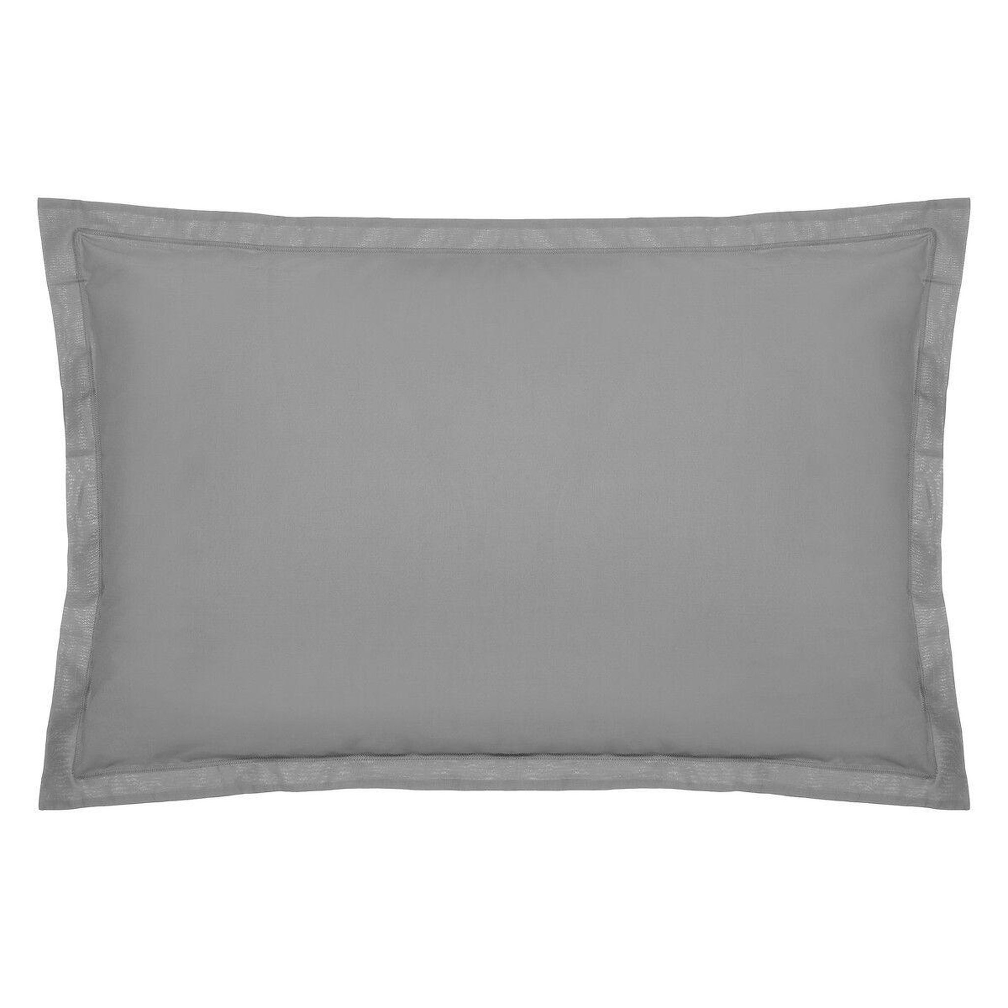 ATMOSPHERA Taie d'oreiller  percale  50x70cm gris