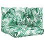 Voir la diapositive 2 : VIDAXL Coussins de palette lot de 3 motif de feuilles tissu