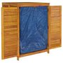 Voir la diapositive 5 : VIDAXL Boîte de rangement de jardin 140x87x104 cm bois massif d'acacia