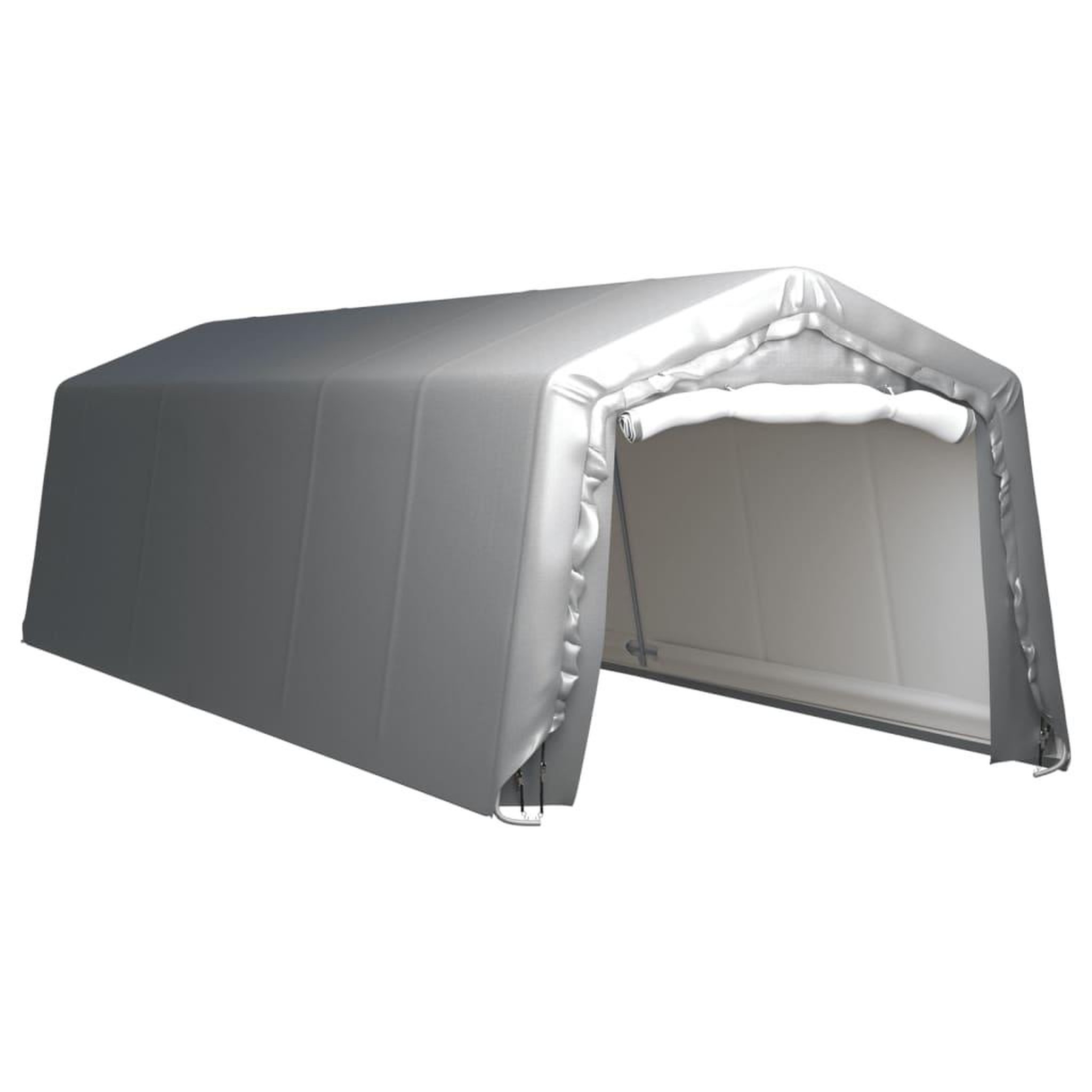 Voir la diapositive 1 : VIDAXL Tente de rangement 300x900 cm Acier Gris