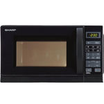 Sharp Micro-ondes combiné à surface plane Sharp R-642BKW 20 L 800 W Noir