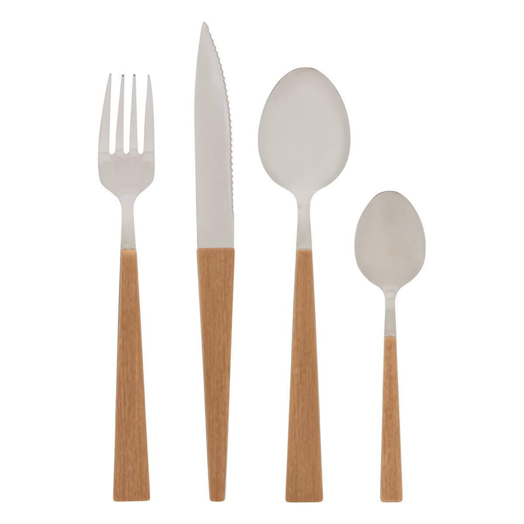 SECRET DE GOURMET Ménagère 16 Pièces en Inox  Susan  27cm Marron