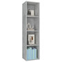Voir la diapositive 3 : VIDAXL Bibliotheque/Meuble TV Gris beton 36x30x143cm Bois d'ingenierie