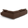 Voir la diapositive 4 : LISA DESIGN Zaria - canapé d'angle droit 5 places convertible avec coffre et têtières en simili