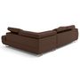 Voir la diapositive 4 : LISA DESIGN Zaria - canapé d'angle droit 5 places convertible avec coffre et têtières en simili
