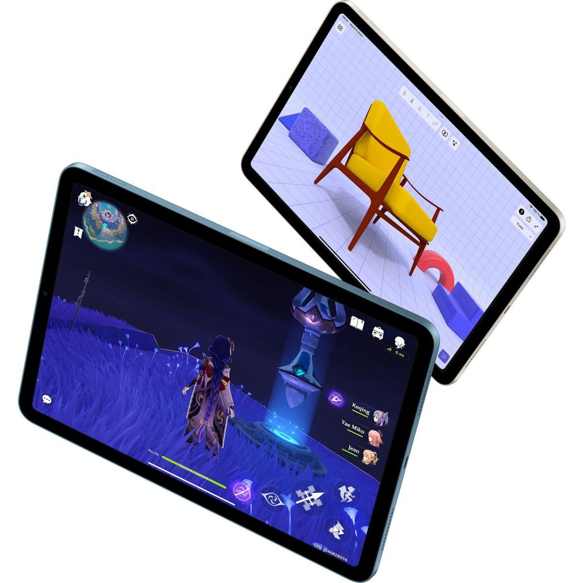 Voir la diapositive 4 : APPLE Tablette Apple Air 10.9 Bleu 64Go Wifi 2022