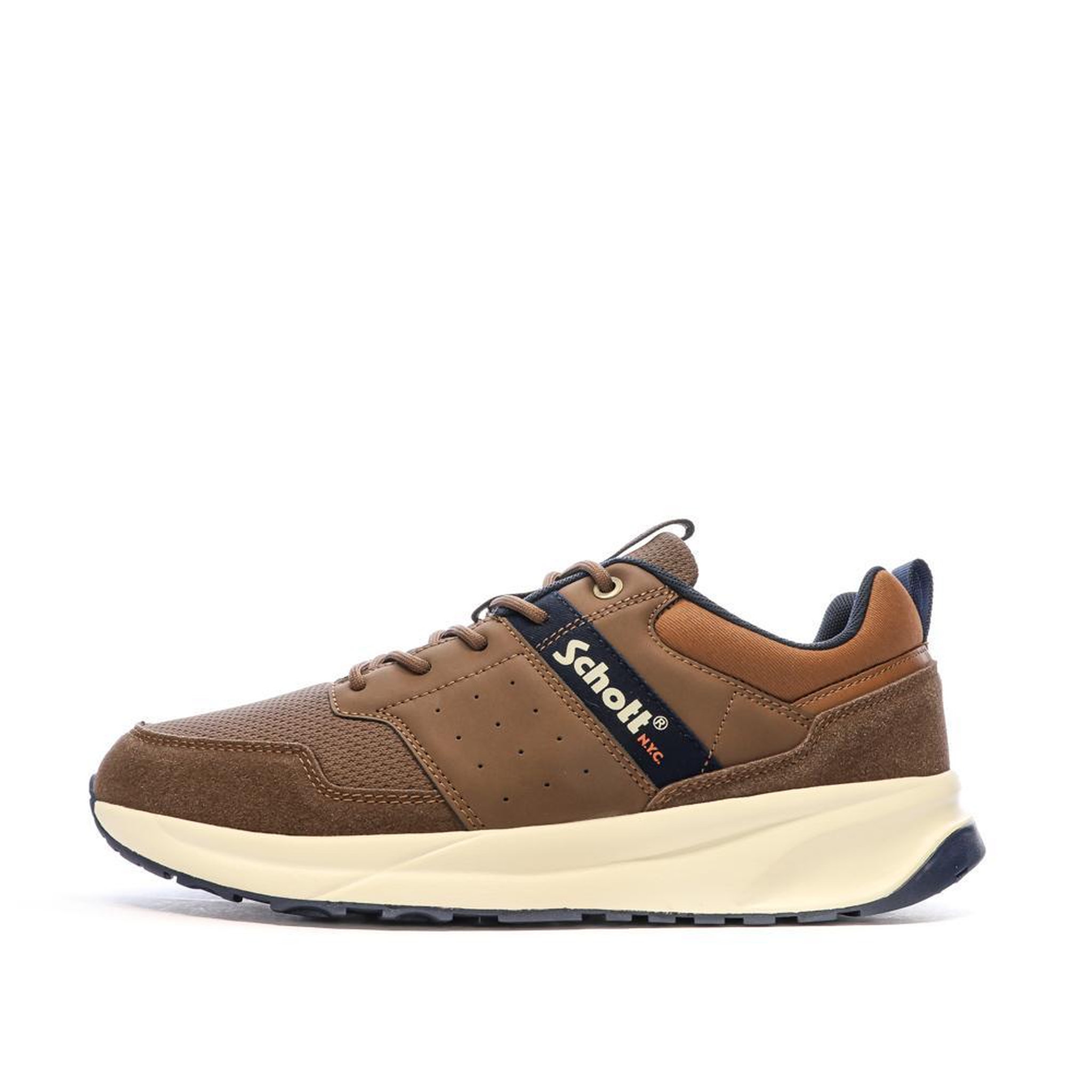 Voir la diapositive 1 : Schott Baskets  Homme Schott Fugio Cognac