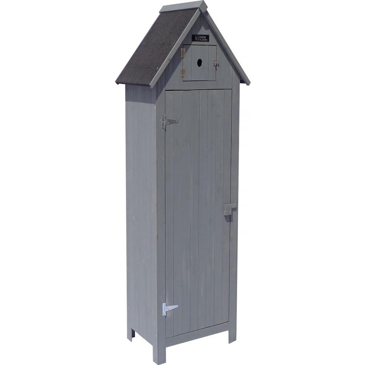 Habitat et Jardin Armoire de jardin  Cabanon  - 77 x 54.5 x 179 cm - Anthracite