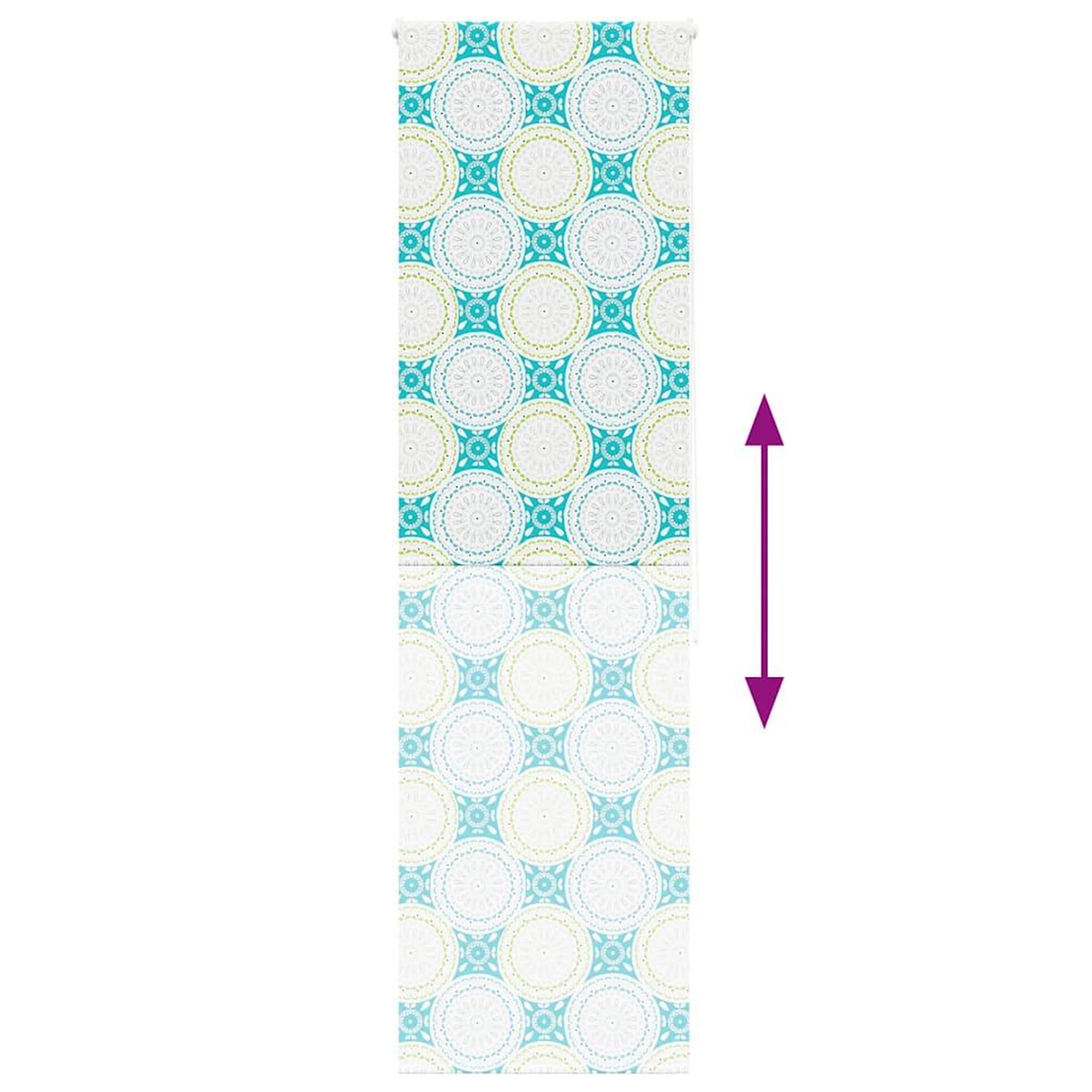 Voir la diapositive 5 : VIDAXL Store enrouleur de douche 60x240 cm largeur du tissu 56 cm