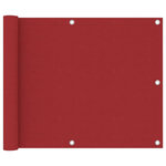 VIDAXL Ecran de balcon Rouge 75x600 cm Tissu Oxford