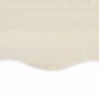 Voir la diapositive 4 : VIDAXL Toit d'auvent Toile Creme 6x3 m (Cadre non inclus)