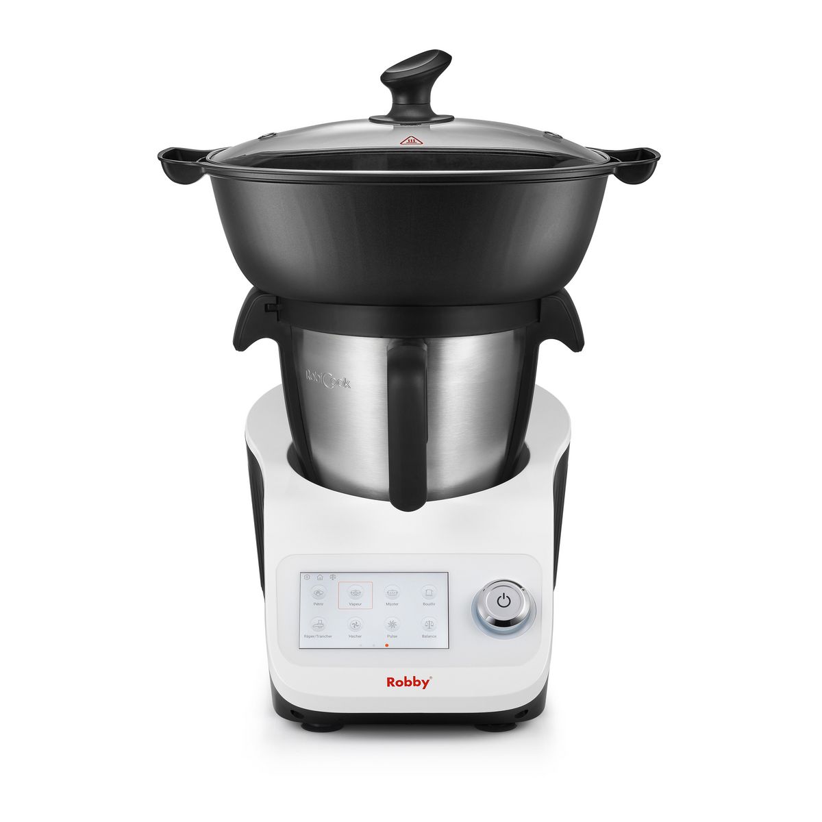 Robby Robot cuiseur multifonctions avec balance intégrée et écran tactile +680 recettes - robicook