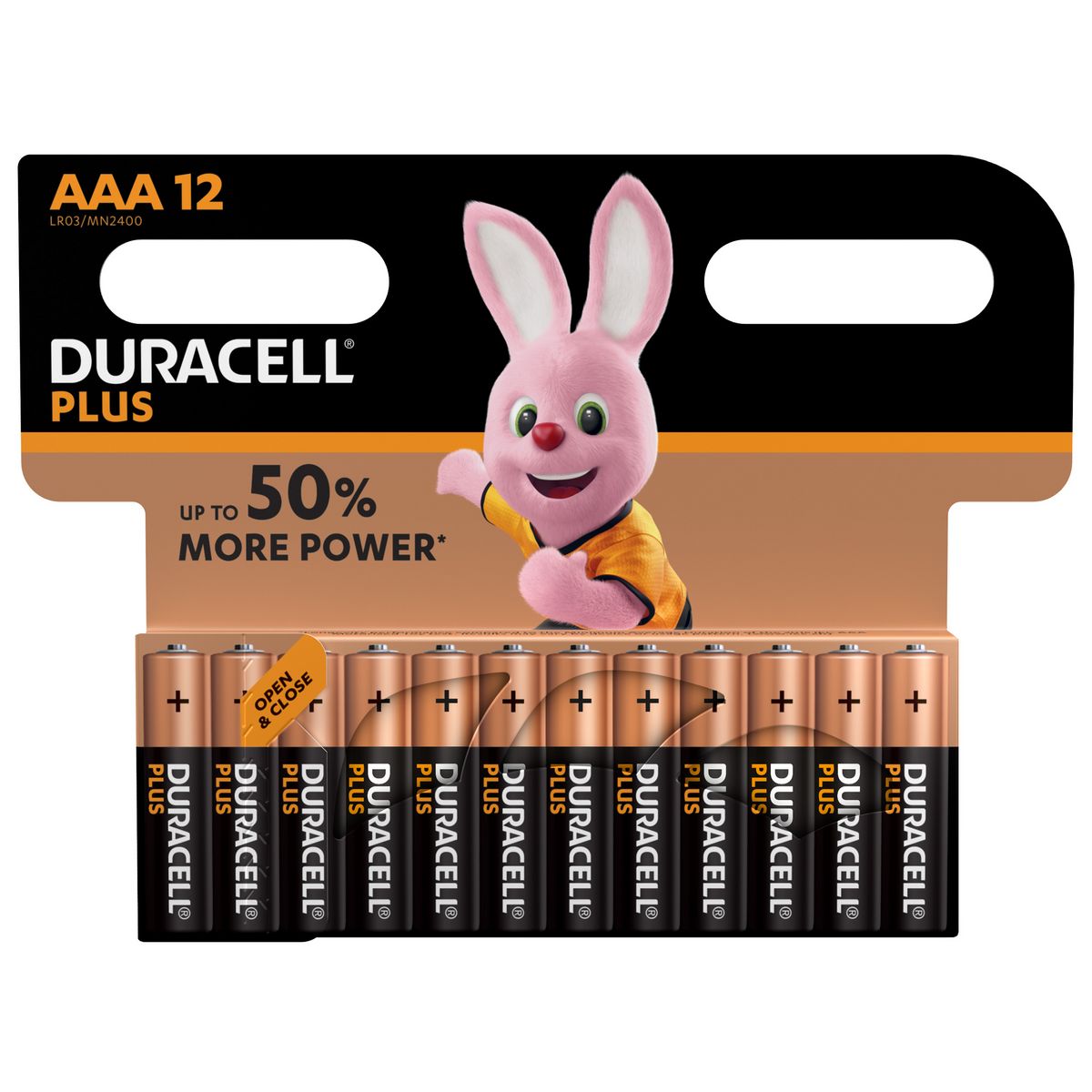DURACELL Lot de 12 piles alcalines type AAA LR03