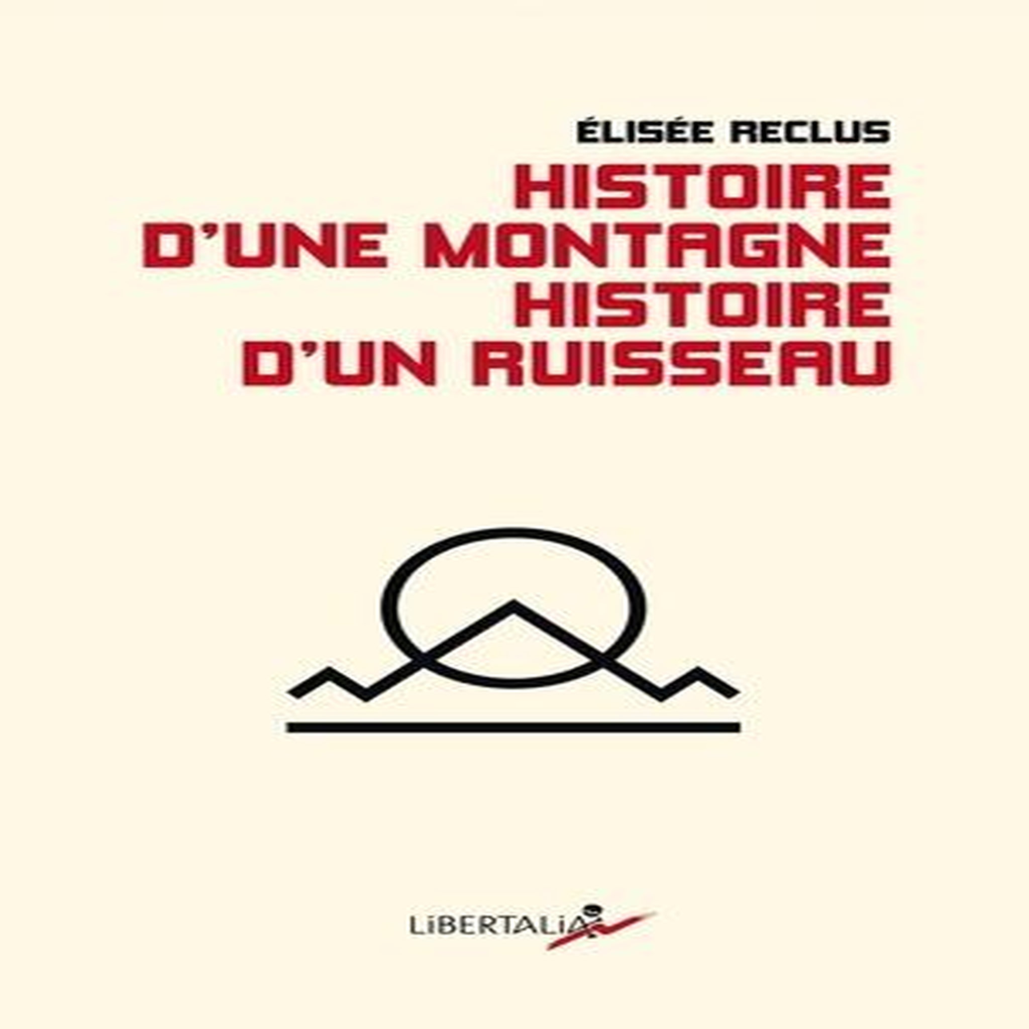 HISTOIRE D'UNE MONTAGNE. HISTOIRE D'UN RUISSEAU, Reclus Elisée