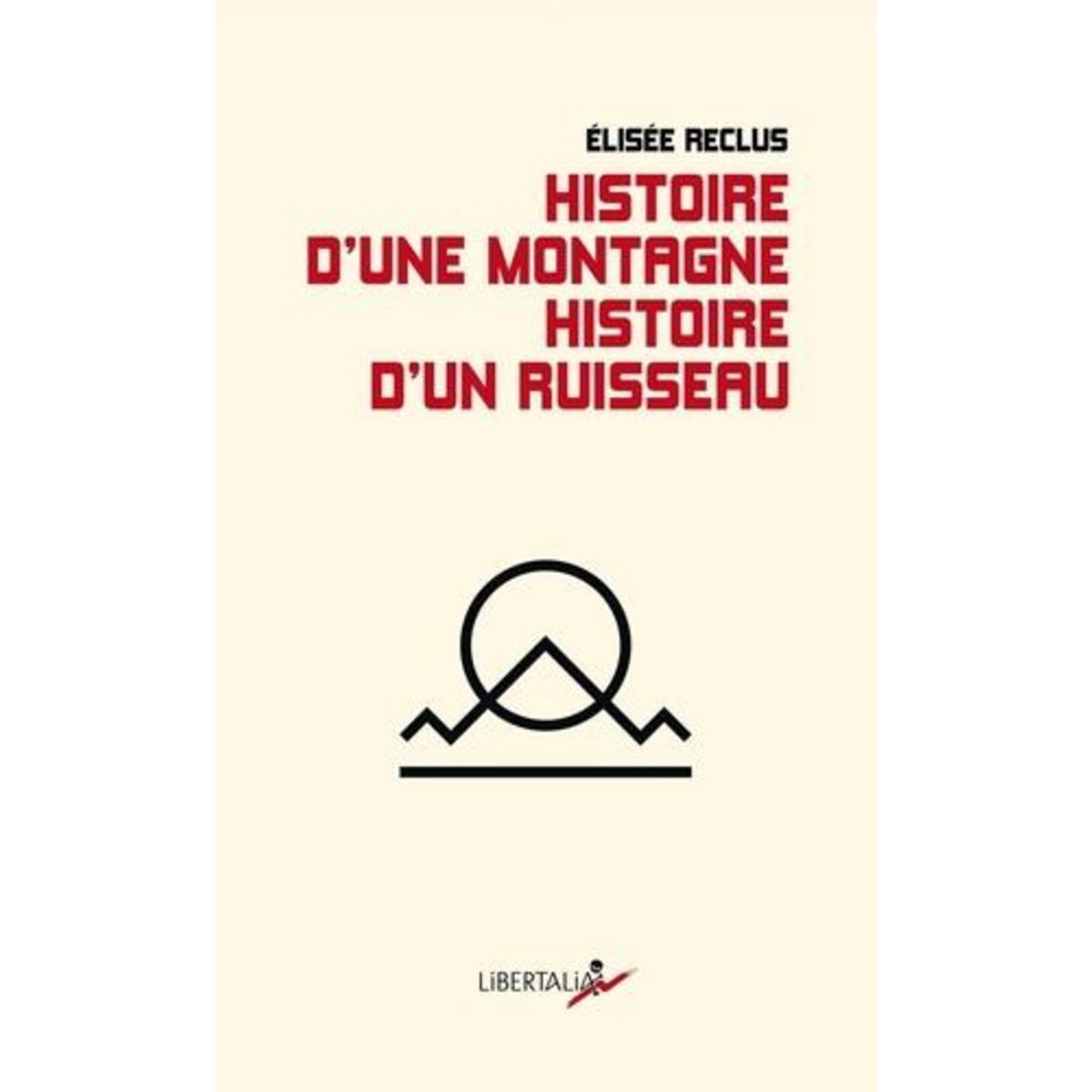 HISTOIRE D'UNE MONTAGNE. HISTOIRE D'UN RUISSEAU, Reclus Elisée