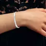 SC CRYSTAL Ma soeur de cœur - Bracelet SC Crystal en Acier Rhodié argenté