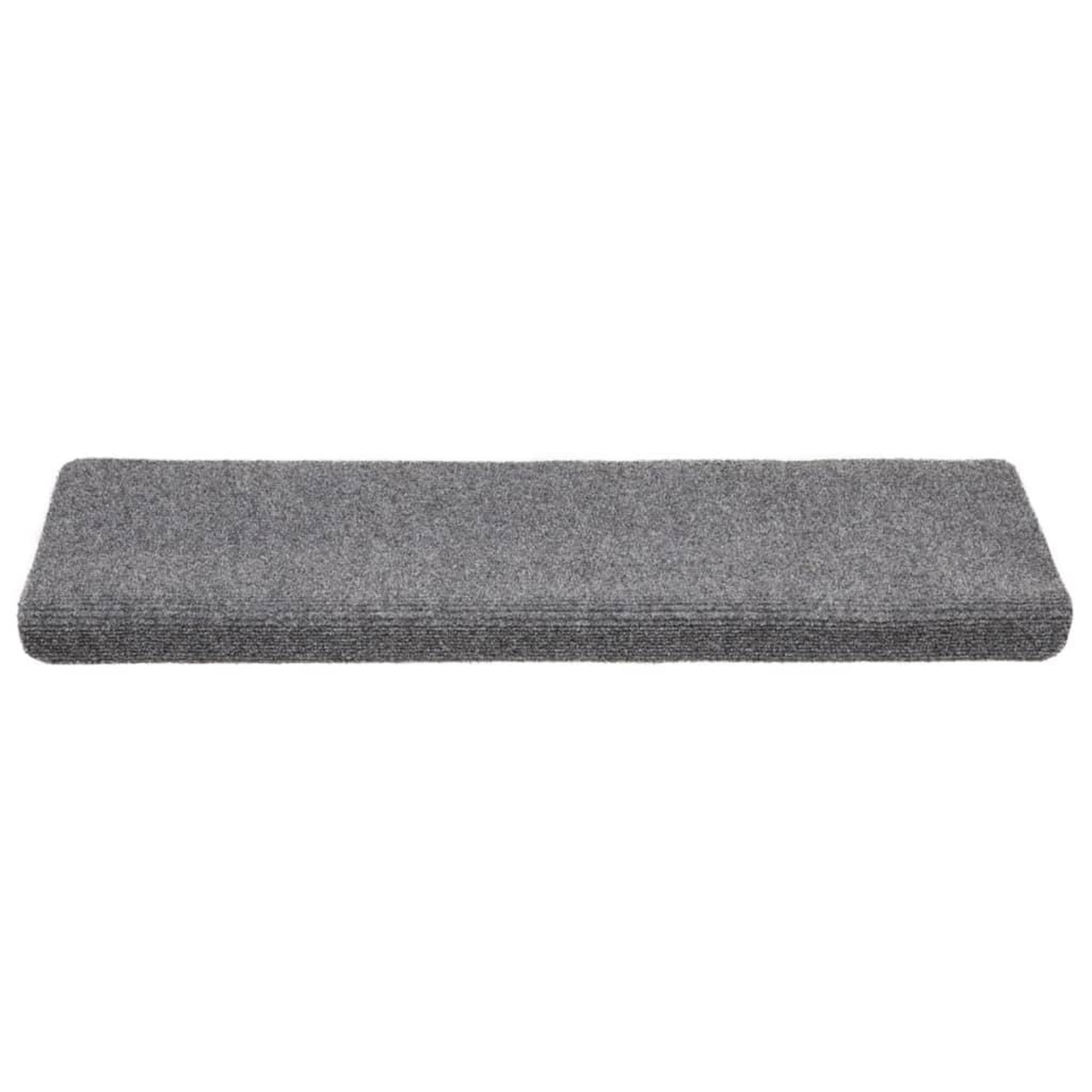 Voir la diapositive 4 : VIDAXL Tapis de marches d'escalier 10 pcs Gris 65x21x4 cm Aiguillete