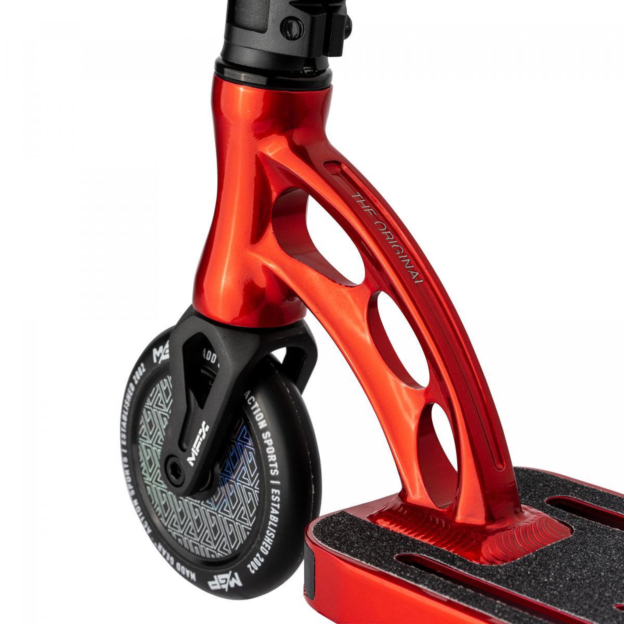 Voir la diapositive 3 : Madd Scooter Trottinette MGP origin extreme rouge chromé