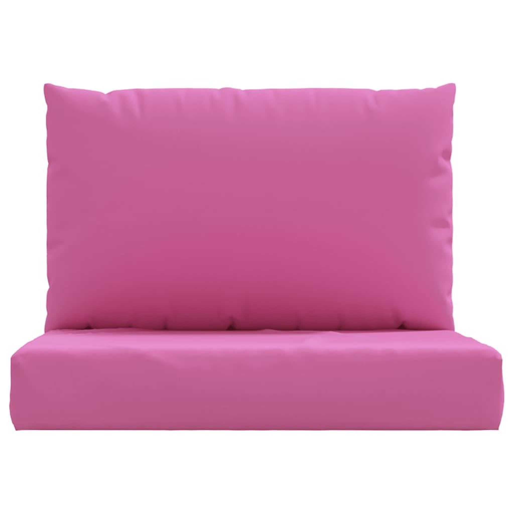 Voir la diapositive 4 : VIDAXL Coussins de palette lot de 2 rose tissu Oxford