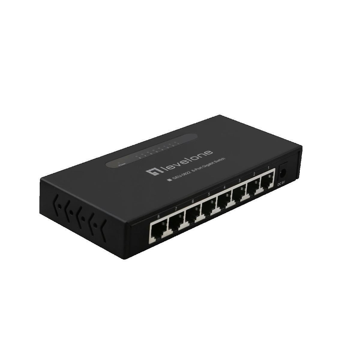 VLEC Commutateur Ethernet non géré LevelOne GEU-0822 8 ports Gigabit
