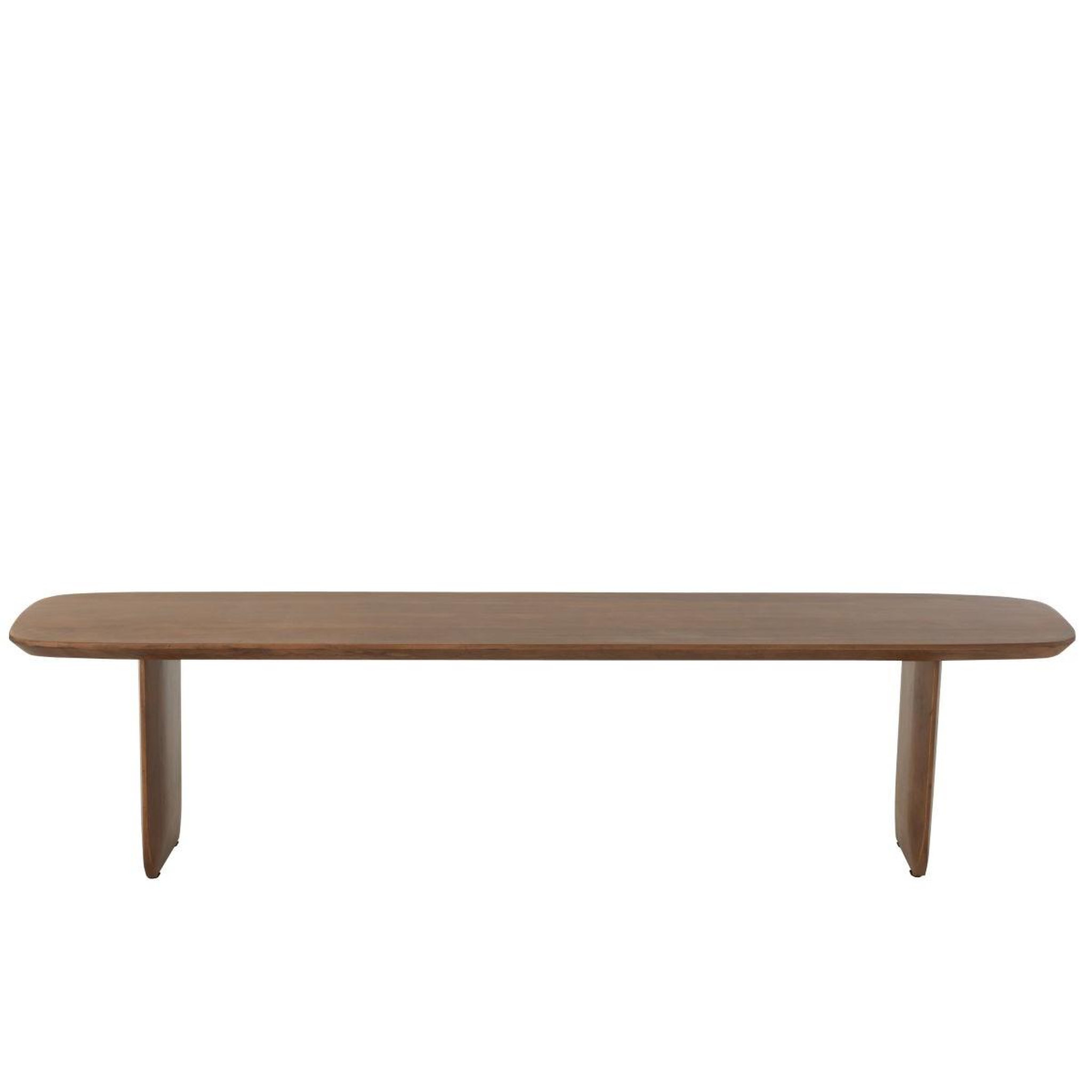 Voir la diapositive 6 : J-LINE Banc en bois  william  190cm marron