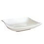 Voir la diapositive 3 : SECRET DE GOURMET Lot de 6 Assiettes Creuses Carrées  Vague  21cm Blanc