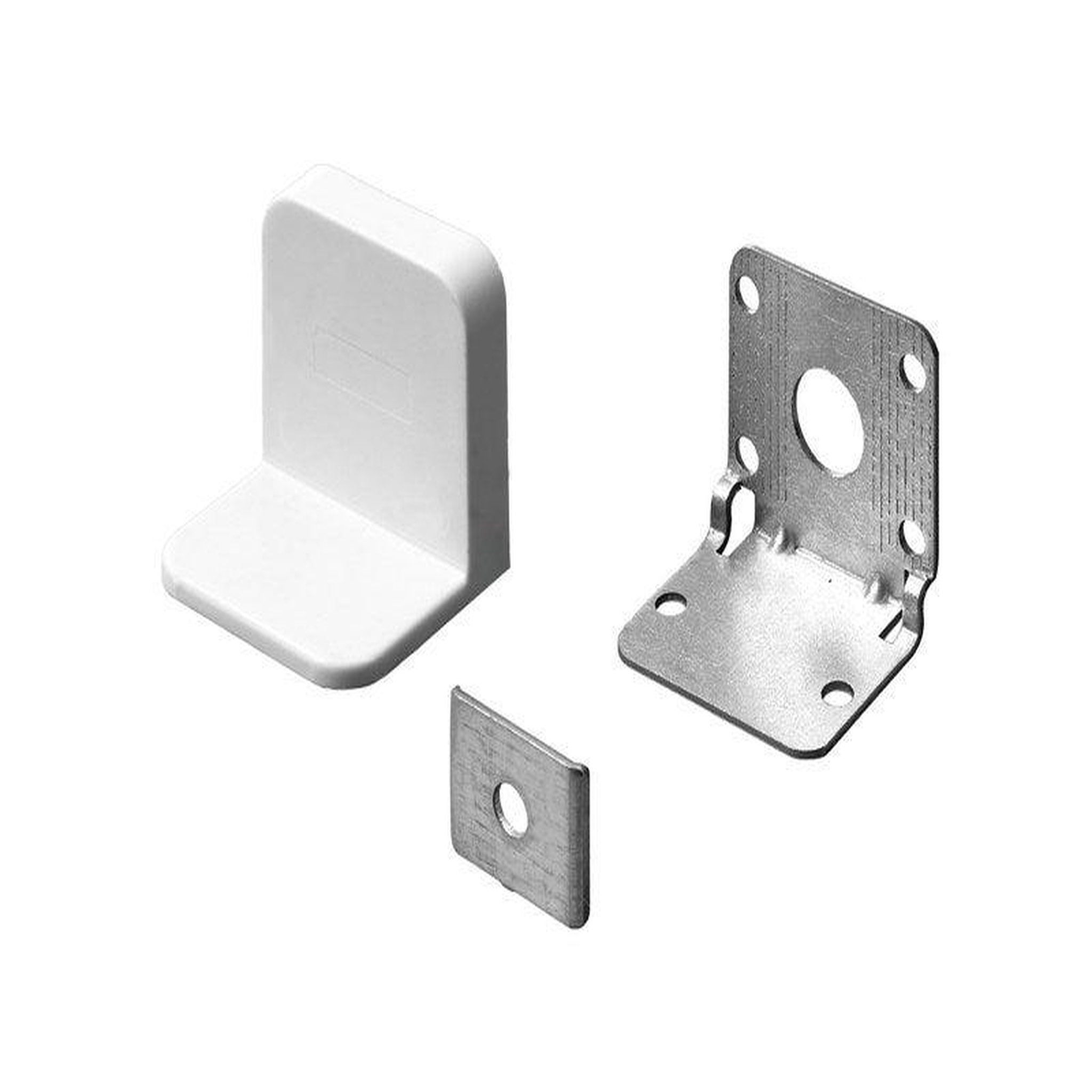 CENTRALE BRICO Lot de 2 Suspensions de meuble acier zingue HETTICH, l.45 mm