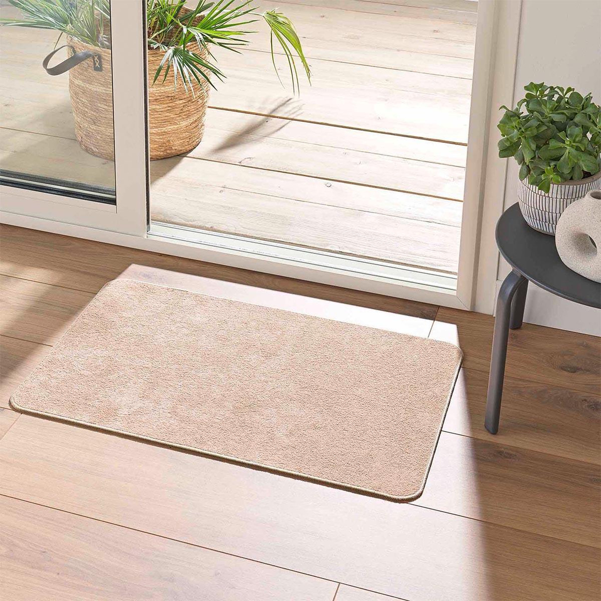 Voir la diapositive 4 : Douceur d'Intérieur Tapis tissé velours  carpetuni  45x75cm naturel