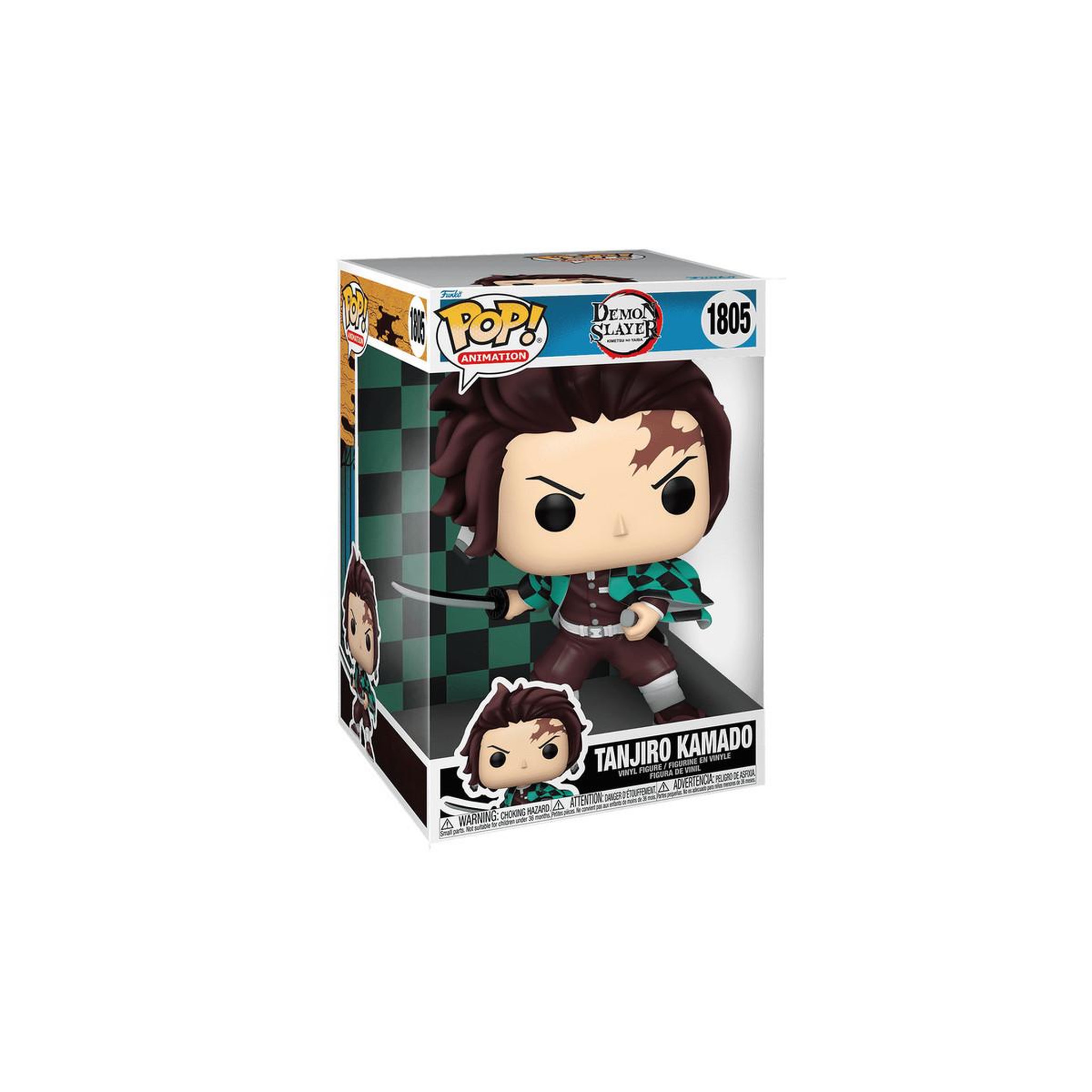 Voir la diapositive 3 : Funko Figurine Funko Pop Jumbo Demon Slayer Tanjiro Kamado