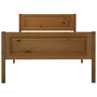Voir la diapositive 4 : VIDAXL Cadre de lit Bois de pin massif Marron miel 90x200 cm