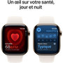 Voir la diapositive 5 : APPLE Montre connectée Serie 10 46mm Titane Or S/M Cellular