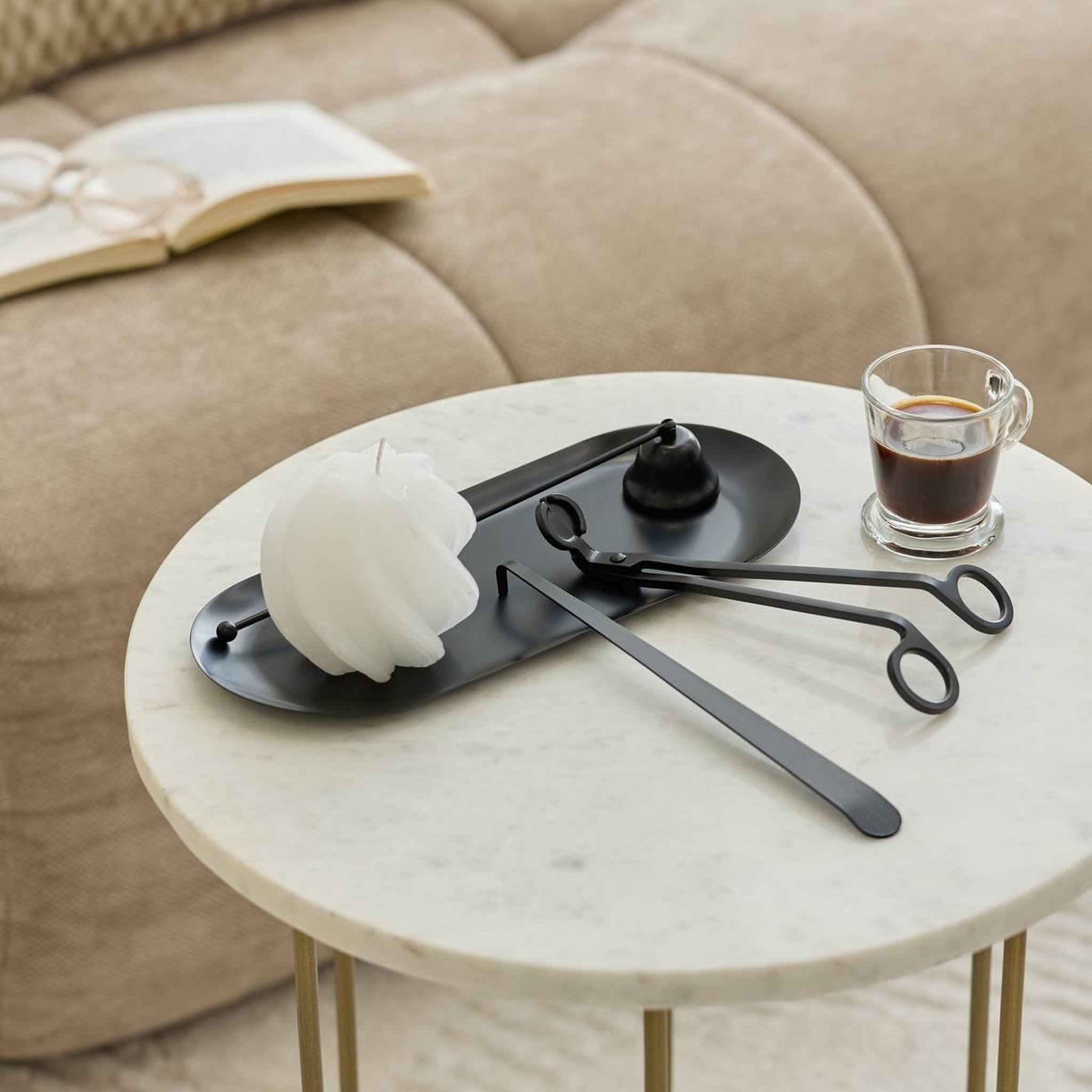 Voir la diapositive 6 : ATMOSPHERA Kit d'entretien bougie  zelie  26cm noir