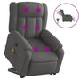 Voir la diapositive 2 : VIDAXL Fauteuil inclinable de massage electrique Gris fonce Tissu