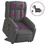 Voir la diapositive 2 : VIDAXL Fauteuil inclinable de massage electrique Gris fonce Tissu