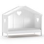 Voir la diapositive 2 : Paris Prix Lit Cabane Enfant Fermé  Amori  90x200cm Blanc