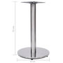 Voir la diapositive 6 : VIDAXL Pied de table de bistro argente Ø45x72 cm acier inoxydable