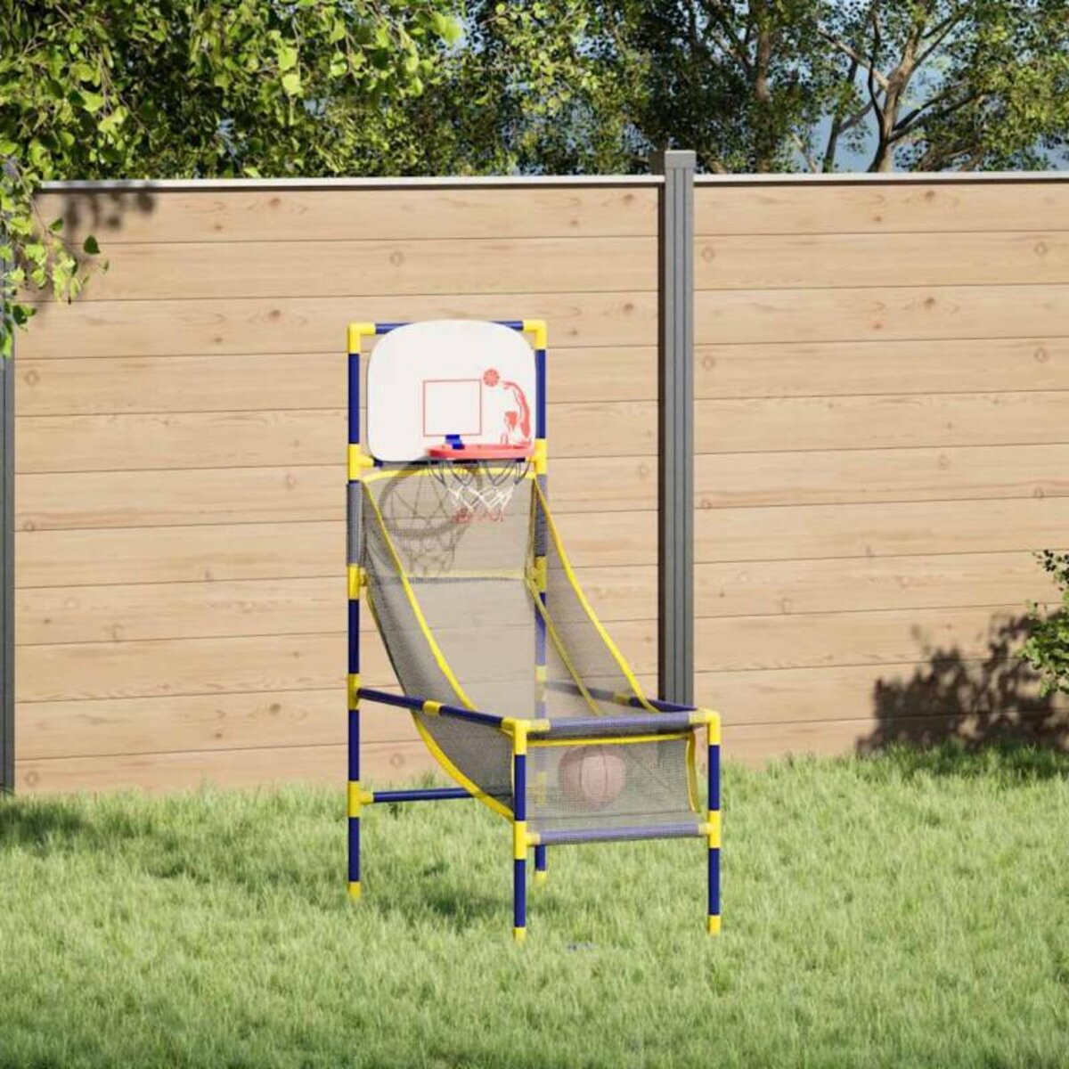 VIDAXL Ensemble de jeu de basket ball d arcade avec ballon et pompe